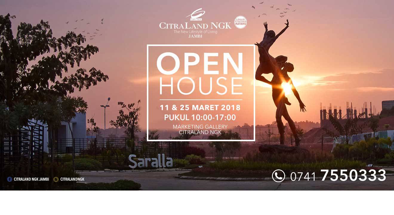 Hadirilah Open House : 11 & 25 Maret 2018